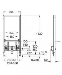 Инсталляция Grohe Rapid SL для биде (38553001): 2