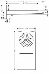 Верхний душ HANSGROHE RAINDANCE RAINFALL 28433000: 2