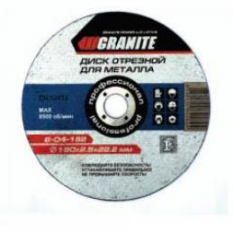 Диск абразивный отрезной д.металла 125х1,0х22,2мм GRANITE (8-04-120): 1