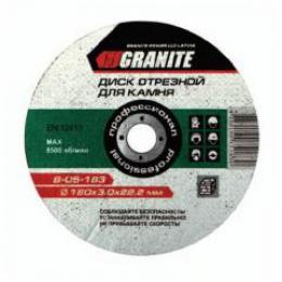 Диск абразивный отрезной д.камня 115х3,0х22,2мм GRANITE (8-05-113): 1