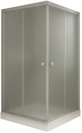 Душевая кабина KO&PO 900х900х1950 профиль сатин, матовое стекло 7006 fabric C10226: 1