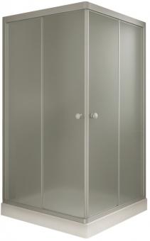Душевая кабина KO&PO 900х900х1950 профиль сатин, матовое стекло 7006 fabric C10226: 1