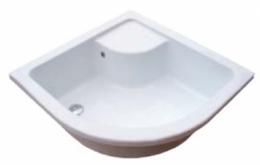 Поддон акриловый RAVAK SABINA 80 LA, полукруглый A214001020: 1