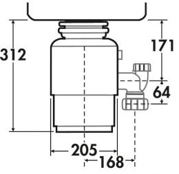 Измельчитель In-Sink-Erator Model Evolution 100: 9