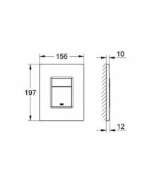 Накладная панель GROHE SKATE Cosmopolitan 38732000: 2