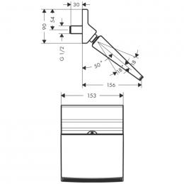 Верхний душ HANSGROHE RAINDANCE RAINFALL 150 Stream 26443000: 3