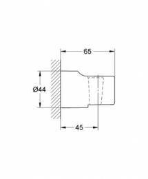 Держатель настенный для душа хром GROHE RELAXA Plus 28622000: 2