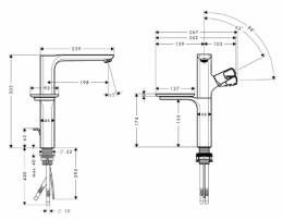 Смеситель для умывальника AXOR Urquiola 11023000: 2