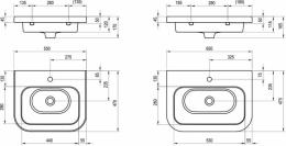 Умывальник RAVAK Chrome 550мм XJG01155000: 3