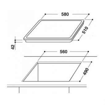 Варочная поверхность электрическая WHIRLPOOL AKT 8210 LX: 2