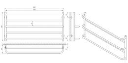 Полотенцесушитель LARIS Практик П5 1000х500 71207666: 2