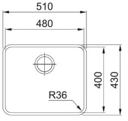 Мойка FRANKE ANX 110-48 полированная 122.0204.649: 2