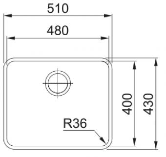 Мойка FRANKE ANX 110-48 полированная 122.0204.649: 2