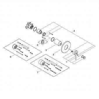 Смеситель для душа встраиваемый GROHE BauClassic 29048000: 3