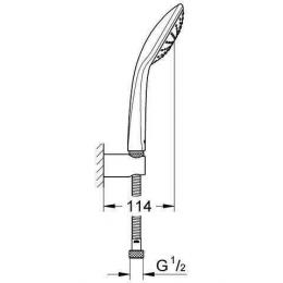 Душевой набор GROHE Euphoria 110 Mono 27354000: 6