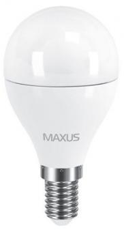 1-LED-544 Светодиодная энергосберегающая лампа MAXUS (G45 6W 220V E14) яркий свет: 1
