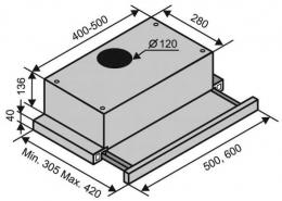 Вытяжка VENTOLUX GARDA 50 BK (450): 4