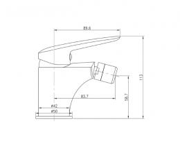 Смеситель для биде IMPRESE PRAHA 40030 new: 2