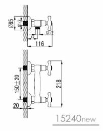 Смеситель для душа IMPRESE RALSKO NEW 15240NEW: 3