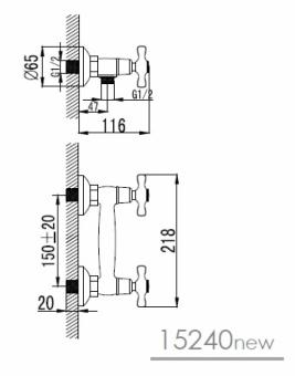 Смеситель для душа IMPRESE RALSKO NEW 15240NEW: 3