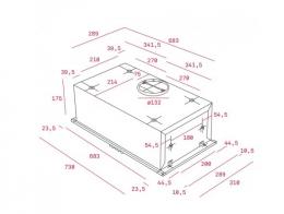 Вытяжка кухонная Teka GFH 73 40446710: 2