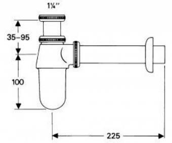 Сифон для умывальника Hansgrohe 52053000: 2