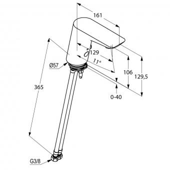 Смеситель электронный для умывальника KLUDI BALANCE 5210091: 2