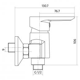 Смеситель душа CERSANIT VERO S951-028: 2