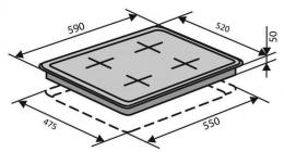 Варочная поверхность газовая VENTOLUX HSF640-D3 CEST (X): 6