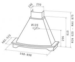 Вытяжка кухонная Elica CORALINE WH/A/90 T.GREZZO: 6