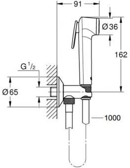 Душевой набор GROHE Tempesta-F Trigger Spray 30 26356IL0: 2