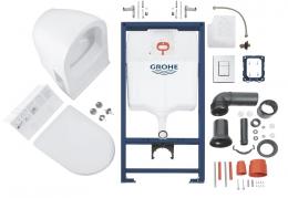 Инсталляция GROHE RAPID SL 38772001 4в1 + унитаз подвесной с сиденьем soft-close (кв.кн) 39186000: 2