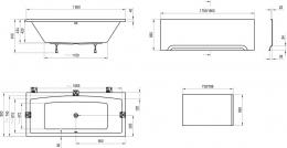 Ванна акриловая RAVAK FORMY 02 180х80 C891000000: 3