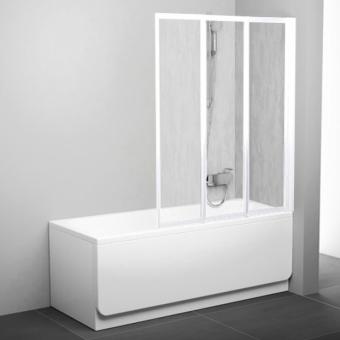 Штора для ванны RAVAK VS 3 115 проф. белый, пластик rain 795S010041: 1