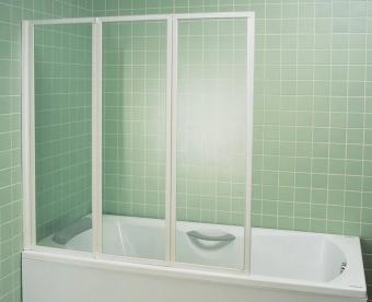 Штора для ванны RAVAK VS 3 130 проф. белый, пластик rain 795V010041: 1