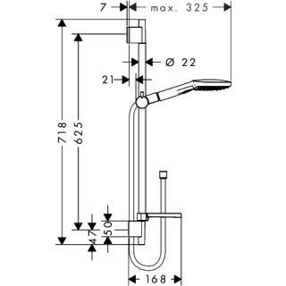 Душевой набор HANSGROHE Raindance Select E 26620000: 2