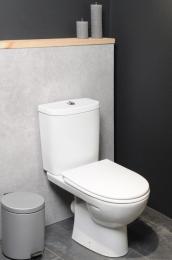 Унитаз компакт KOLO FREJA Premium косой. 3/6 нижн. подвод+сидение дюропласт soft-close L79046000: 3