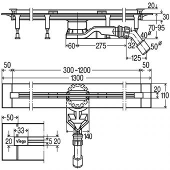 Душевой лоток VIEGA Advantix Vario 721671: 2