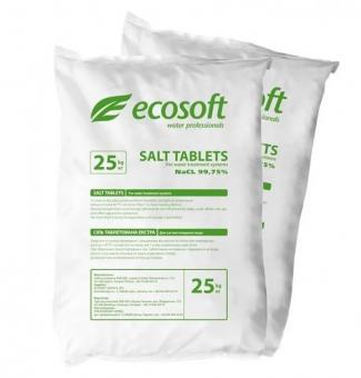 Ecosoft Ecosil таблетированная соль, 25 кг: 1