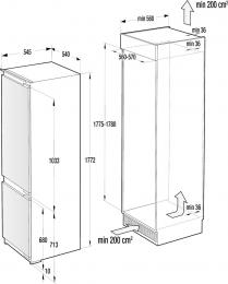 Встраиваемый холодильник Gorenje NRKI2181A1: 5