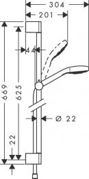 Душевой набор HANSGROHE Croma Select S Vario 26562400: 2