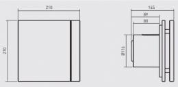 Вытяжной вентилятор Soler&Palau SILENT-200 CHZ DESIGN - 3C: 5