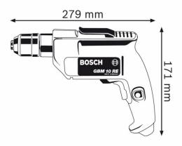 Дрель шуруповерт сетевой Bosch GBM 10 RE 0.601.473.600: 2