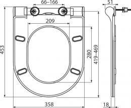 Сидение для унитаза RAVAK Uni Chrome Slim X01550: 2