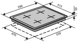 Варочная поверхность газовая VENTOLUX HSF640-T3G CEST (BK): 5