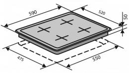 Варочная поверхность газовая VENTOLUX HSF640-T3G CEST (IVORY): 4