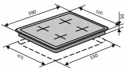 Варочная поверхность газовая VENTOLUX HSF640-T3G CEST (WH): 4