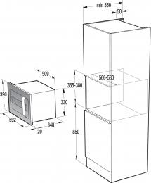 Встраеваемая микроволновая печь Gorenje BM235ORA-W: 4