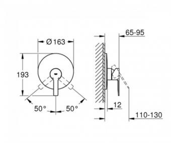 Смеситель для душа GROHE Lineare 19296001: 3