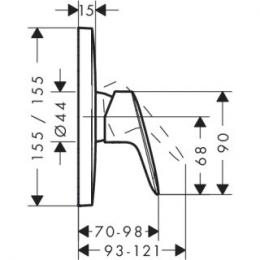 Смеситель для душа HANSGROHE LOGIS 71605000: 2